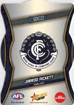 2019 Select Footy Stars - Silver Diecuts #SDC22 Jarrod Pickett Back